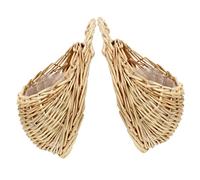 ULDIGI 2Pcs Woven Hanging Baskets Wall Hanging Baskets for Indoor and Outdoor Use Ideal for Decor Stylish and Functional Plant Holders