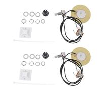 ULDIGI 2Set Piezo Pickup Transducer Kit for Acoustic Guitar Mandolin Ukulele Noise-reduced Soundhole Pickup with Volume Control for Portable Stringed Instruments