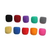 ULDIGI 2sets Sponge Material Microphone Covers Windscreen for Ktv Mics Elastic Voice Tube Cover Replacement for Singing for Tv Shows 10pcs*2