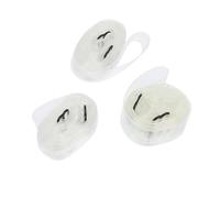 ULDIGI 3 Pcs White Tpu and Metal Piano Sheet Music Belt Clip, Universal Page Fixing Band Preventing Pages from Closing Automatically, for Classical Piano Performances