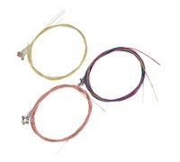 ULDIGI 3 Sets Metal Acoustic Guitar Strings Replacement for Classical and Folk Guitar, Comfortable Play and Portable Musical Instrument Accessories, Suitable for Beginners and Performers