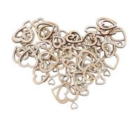 ULDIGI 300pcs Hollow Mini Wood Hearts Cutouts Unfinished Heart Shaped Wooden Slices for Valentines Day Table Decor Wedding Crafting Tags Scrapbooking DIY Decorations and Creative Projects