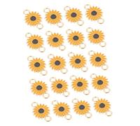 ULDIGI 30pcs Daisy Design Charm Pendant Sunflower Pendant Adorable Jewelry Making Materials for Necklace Bracelet Keychain