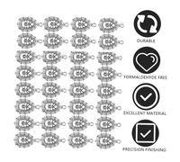 ULDIGI 30pcs Handmade Alloy Spider Web Pendants Hollow DIY Jewelry Charms for Crafting Shiny Silver Alloy Ornaments for Holiday Travel Souvenirs and Business Accessories