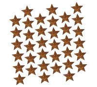 ULDIGI 36 Pcs Rustic Metal Stars DIY Craft Ornaments for Farmhouse Country Decor Vintage Rusted Iron Stars for Xmas Tree Wall Hanging Jewelry Making and Creative Home Decoration