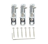 ULDIGI 3PCS Chrome Guitar Bridge Replacement with Roller Saddles Wrench Durable Parts for Electric Guitar Accessories