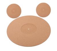 ULDIGI 3pcs Cork Vinyl Record Pads Turntable Slipmat Protective Disc Mat Static