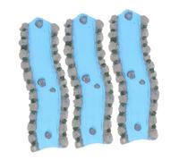 ULDIGI 3pcs Miniature Resin Water Creek Detailed Tiny River Stream Landscape Decor for Fairy Garden Psychological Therapy Sand Table Accessories Resin Craft