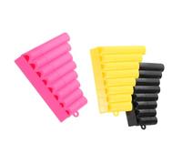 ULDIGI 3pcs Pan Flute Plastic School Musical Instrument Early Music Education for Preschoolers in Yellow Black Pink
