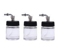 ULDIGI 3pcs Professional Airbrush Bottles Glass Airbrush Bottles Mist Sprayer for Refillable Paints
