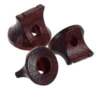 ULDIGI 3Pcs Purple Sandalwood Erhu Bridges Holes, Round Wooden Erhu Bridge Set for Chinese Musical Instrument Accessories