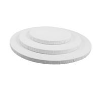 ULDIGI 3pcs Round Thick Stretched Canvas Frames Cotton Fine Texture Artist Paint Boards for Oil Painting and Mixed Media Professional Art Creations