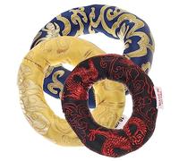 ULDIGI 3pcs Singing Bowl Mat Buddhist Sound Bowl Pad Tibetan Bell Cushion Ring Cushion Luck Cloud Embroidery
