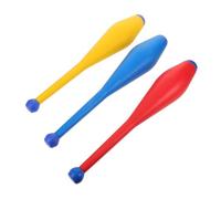 ULDIGI 3pcs Stunts Juggling Acrobatic Stick Flower Sticks Juggling Stage Performance Accessory Clubs Stage Performance Kit Pins Plastic