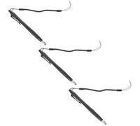ULDIGI 3pcs Touch Screen Stylus Pen, Stylus Tablet Pen, 4mm Fine Tip, Plastic, Black, for Tablet and Laptop Touch Screens, Gaming and Online Education