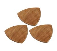 ULDIGI 3pcs Wooden Guitar Picks Set, Large Triangle Wood Plectrums for Acoustic and Bass Guitar Accessories
