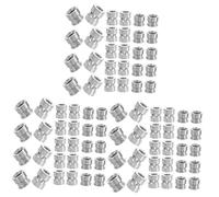 ULDIGI 3sets Guitar Acoustic Strings Guitar Bridge Pins Silver String Beads Accessories 20pcs*3