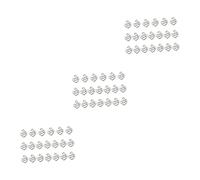 ULDIGI 3sets Unique Diy Charm Pendants 'thank You' Lettering Heart Shape for Jewelry Making Necklace Bracelet 20pcs*3