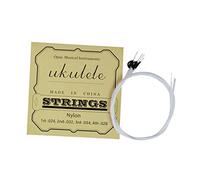 ULDIGI 4-Pack Universal Ukulele Strings Set for 21/23/26 Inch Ukulele Sturdy Nylon Core Wire Wound Musical Instrument Parts Replacement for Concert and Soprano