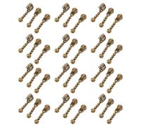 ULDIGI 40pcs Vintage Metal Zipper Pull Replacement Head, Tear Resistant and Detachable Zipper Slider for Luggage and Wallets, Universal Compatibility for Backpack and Suitcase Repair