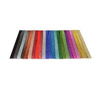 ULDIGI 460pcs Colourful Glitter Star Folding Paper Mixed Rainbow Origami Strips 23 Colours Long Craft Sheets for DIY Pentagram Suitable for Boys and Girls and Adults Decorative Arts Supplies