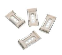 ULDIGI 4pcs 36mm Blind Curtain Installation Brackets with Screws, Ceiling Track Curtain Hardware for Hanging Roller Shades, Sliding Rod Track Mounting Accessories for Window Treatment