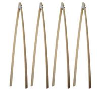 ULDIGI 4pcs Bamboo Trash Picker Set Lightweight Rubbish Picker with Safe to Hold Handles for Outdoor Litter Picking and Garbage Collection
