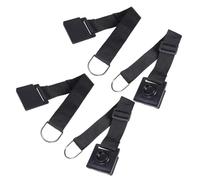 ULDIGI 4pcs Black Resin Cello Non-slip Belt Antiskid Device Adjustable from 40cm to 70cm for Stable Cello and Double Bass Support in Musical Performances
