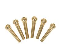 ULDIGI 4pcs Brass Acoustic Guitar Bridge Pins Replacement Parts for Standard Acoustic Guitars Bright Tone Compatible with Martin and More