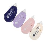 ULDIGI 4pcs Double-Sided Dot Glue Tape Roller for Crafts, High Adhesion Scrapbooking Tape Dispenser with Purple, Blue, Pink, and White for DIY Handicrafts