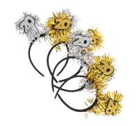 ULDIGI 4pcs Holiday Decorative Headbands Years Eve Party Accessory Lightweight Year Bopper Headband for Women Cheerful Year's Happy