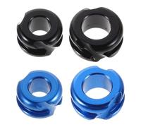 ULDIGI 4pcs Metal Bow String Peep Sights Set for Compound Bow Black Blue 1/4" and 3/16" Precision Archery Peep Sights for Target Practice