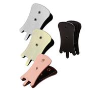 ULDIGI 4pcs Metal Erhu Mutes Clip Set, Silver Black Antique Blue and Red, Portable Noise Reduction Accessories for Erhu Practice and Home Playing