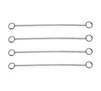 ULDIGI 4pcs Metal Hanging Chains for Planters and Signboards with Hooks 25cm Length, Mounting Chains for Bird Feeders, Lanterns, and Fire Safety Signs, Suitable for Indoor and Outdoor Use