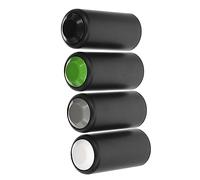 ULDIGI 4pcs Microphone Battery Covers Cap for Durable Replacement Mic Battery Caps Easy Install Compatible with Microphones Green Black White Gray