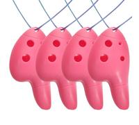 ULDIGI 4pcs Mini Ocarina Plastic Musical Instrument for Beginner Boys and Girls Easy to Play Traditional Instrument Great for Party Activities and Music Learning