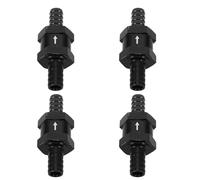 ULDIGI 4pcs One Way Gasoline Diesel Valve Aluminium Alloy Backflow Prevention Lightweight Pipeline Check Valve for Car Engine Components Liquid Transfer Applications