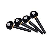 ULDIGI 4pcs Professional Cello Tuning Pegs Wooden Tuning Pegs Ebony Wood Replacement for Cello Instruments