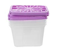 ULDIGI 4pcs Reusable Moisture Absorber Replacement Box Plastic Water Absorbing Container with Seal for Wardrobe and Cabinet Large Capacity Indoor Dehumidifiers for Home Damp Moisture