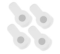 ULDIGI 4pcs Safety Oven Door Locks for Kitchen Cabinets and Appliances No-Drill Self-Adhesive Latches for Microwave Refrigerator Drawer Abs Material