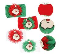 ULDIGI 4pcs Santa Headband Christmas Headband Big for Women Men Boys and Girls Hairbands Christmas Accessories