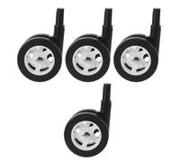 ULDIGI 4pcs Silent Walker Wheels Replacement Detachable Plastic Casters for Boy Girl Strollers Learning Chair Pram Wheels Quiet