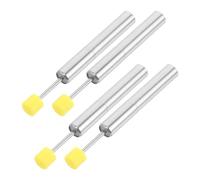 ULDIGI 4Pcs Soft-Close Trash Can Damper Replacement with Stainless Steel Plastic Piston, Noise-Reduction Slow Closing Mechanism for Kitchen and Bathroom Wastebasket Lids