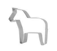 ULDIGI 4Pcs Stainless Steel Horse Shape Biscuit Moulds Cookie Cutter Set for Baking DIY with Carousel Unicorn Animal Designs, Kitchen Fruit Cutters for Home Baking
