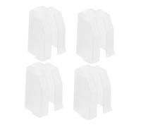 ULDIGI 4pcs Transparent Record Player Needle Covers Robust Stylus Protectors Reusable Turntable Stylus Needle Replacements for Various Vinyl Record Players