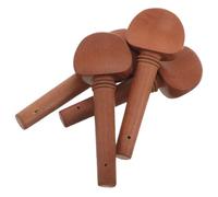 ULDIGI 4pcs Wooden Violin Tuning Pegs Replacement Compatible with 3/4-4/4 Size Violin, Stable Sound Quality and Integrated Design, Musical Instrument Accessories for Violinists