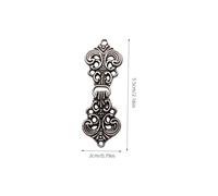 ULDIGI 5 Pairs Vintage Chinese Han Suit Buckles Alloy Clothing Fasteners with Auspicious Cloud Pattern DIY Cardigan Clips for Cheongsam Cloak and Shawl Closure