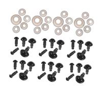 ULDIGI 500pcs Safety Plastic Eyes with Washers for Stuffed Animals DIY Craft for Dolls Puppets Crochet Projects Includes in Organized Storage Box for Secure Handmade Making