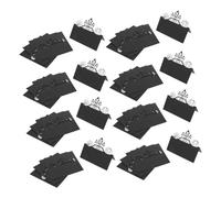 ULDIGI 50pcs Black Cutout Halloween Place Cards Elegant Tent Name Cards for Wedding Table Seating Holiday Party Dinner Decor for Event Invitations