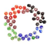 ULDIGI 50pcs Luminous Glass Bead Jewelry Necklace Glass Beads for Crafts Transparent Glow in The Dark Crafts Balls for Glow in The Dark for Bracelets